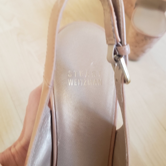 Stuart Weitzman nude wedges - Picture 2 of 4